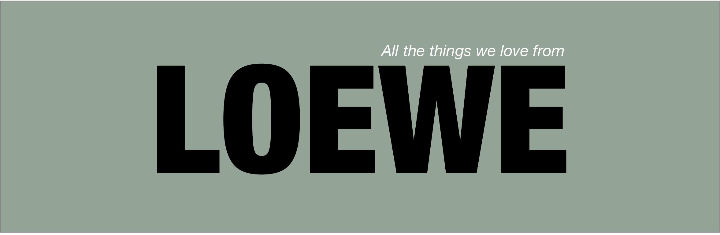 Best Of Loewe Banner